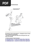 How To Put On A Brahmin Thread