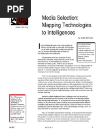 Media Selection: Mapping Technologies To Intelligences