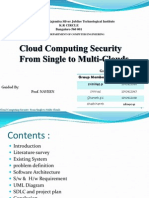 Cloud Computing Security From Single To Multi-Clouds