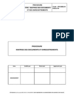 Pr-smq-01 Maitrise Des Documents Et Enregistrements