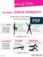 Cardio & Core: 34 Min Tabata Workout