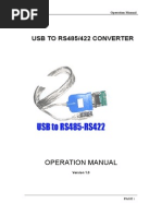 Ft232 Usb To Rs485-422 Manual v1.0