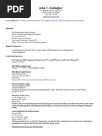 John Gallagher Resume 1