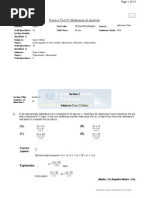 Practice Test 01-Mathematical Aptitude