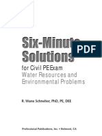 For Civil PE Exam: Water Resources and Environmental Problems