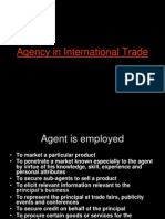 Agency in International Trade 1