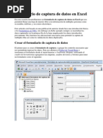 Formulario de Captura de Datos en Excel