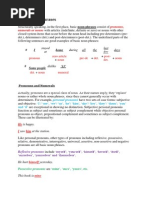 Basic Noun Phrases: Pronouns, Numerals or Nouns