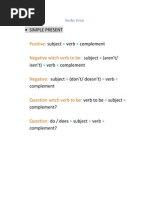 Resumen Verbs Time