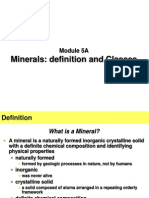 Module 5A - Minerals, Definition