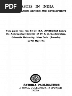 Dr. B. R. Ambedkar Castes in India Their Mechanism, Genesis and Development 1916