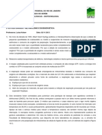 Univesidade Federal Do Rio de Janeiro Polo Avançado de Xerém Ciências Biológicas - Biotecnologia