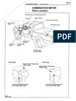 Combination Meter Parts Location: Body Electrical System