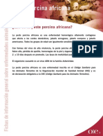 Peste Porcina Africana OIE PDF