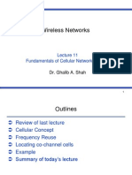 Wireless Networks: Fundamentals of Cellular Networks (Part I)