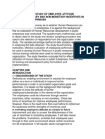 An Exploratory Study of Employee Attitude Towards Monetary and Non-Monetary Incentives in The Public Enterprieses