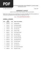 Ciefl Results