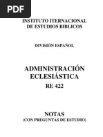 La Administración Eclesiástica