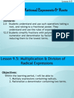 Lesson 9 5 Multiplication Division of Radical Expressions