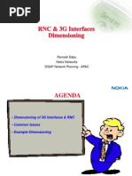 3G Interfaces RNC Dimensioning