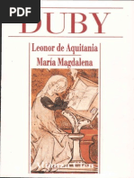 Georges Duby Leonor de Aquitania Maria Magdalena