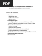 La Atención A La Diversidad Como Eje Vertebrador de La Educación Secundaria