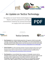 An Update On Tececo Technology