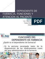 Capacitacion No.1 Dependiente de Farmacia Feb2014