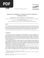 Numerical Investigation of Optimal Control of Induction Heating Processes