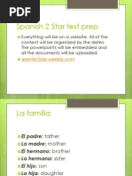 Spanish 2 Star Possessives and Family - 0224