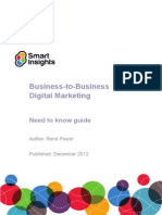 Need To Know b2b Digital Marketing Smart Insights PDF