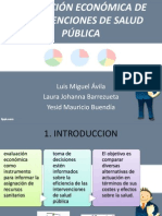 Evaluación Económica de Intervenciones de Salud Pública