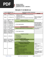 Project Schedule: Razak School Masters Project SESSION 2013/2014, SEMESTER 2