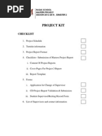 Project Kit Checklist