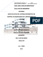 Base de Datos Del Sistema Informático de Control de Inventarios de Laboratorios de Computo