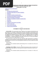 PTCL Act, 1979 (Karnataka Schedule Caste and Schedule Tribes (Prohibition of Transfer of Certain Lands) Act, 1978 and Rules)