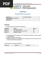 AMBO-104 Accounting For Managers Assignment Assignment