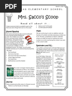 Mrs. Sacco's Scoop: Read All About It..