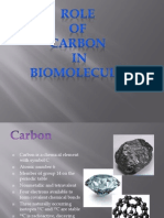 Role of Carbon in Biomolecules