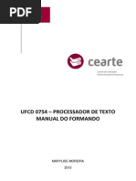 UFCD 0754 - Processador de Texto