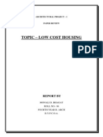 Electives Report On Low Cost Housing