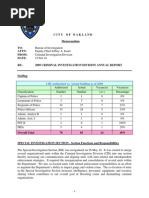 Oakland Police Department Criminal Investigation Division Report 2009