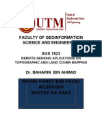 Application of Remote Sensing in Topographic and Land Cover Mapping