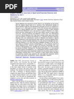 Impact Factors of Journals in Sport and Exercise 