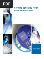 Corning Specialty Fiber Product Information Sheets 111913