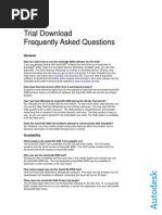 Trial Download Frequently Asked Questions: Autocad 2008