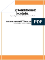 Fusión y Consolidación de Sociedades Mercantiles