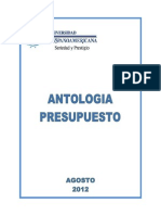 Antologia Presupuesto