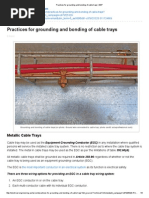 Practices For Grounding and Bonding of Cable Trays - EEP