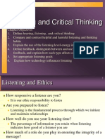 Listening & Critical Thinking